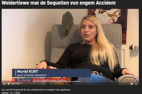 Weiderliewe mat de Sequellen vun engem Accident